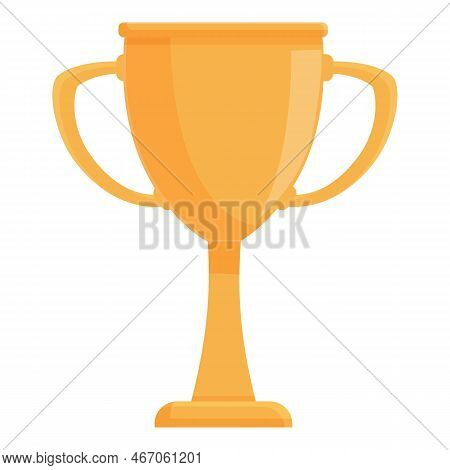 Boxing Gold Cup Icon Cartoon Vector. Sport Box. Belt Boxer