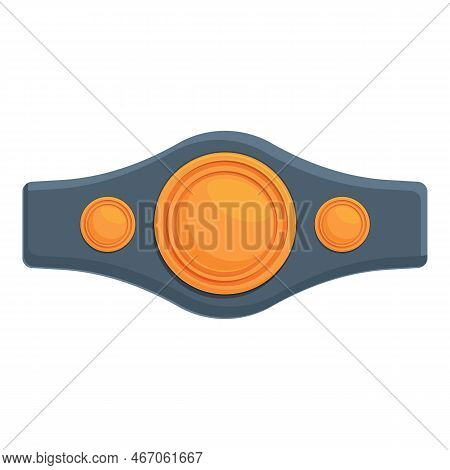Boxing Belt Icon Cartoon Vector. Sport Champion. Award Arena
