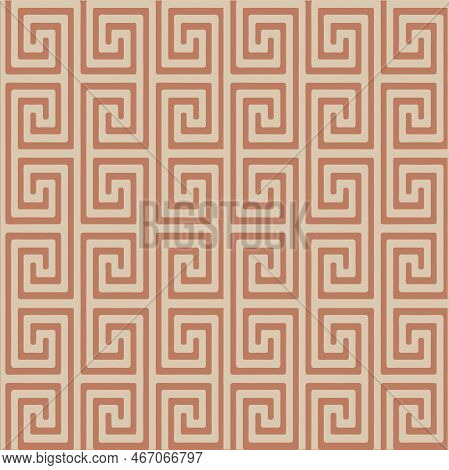 Geometric Vector Maze Repeat Pattern Print Background