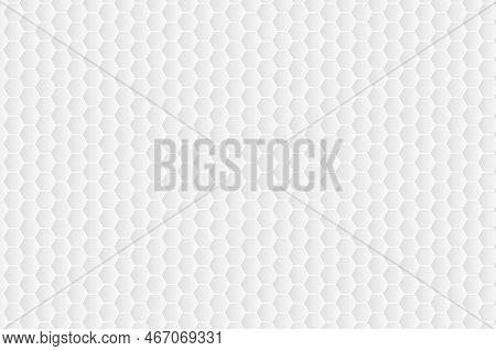 Hexagonal White Pattern. Abstract Modern Hexagon Background. White And Grey Honey Pattern Geometric 