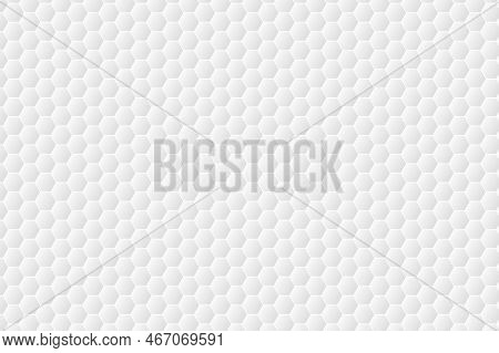 Hexagonal White Pattern. Abstract Modern Hexagon Background. White And Grey Honey Pattern Geometric 