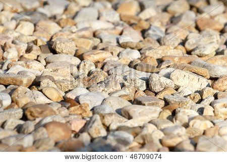 Pebbles With Shallow Focus