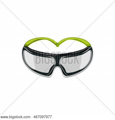 Eye Safety Glasses Cartoon. Eye Safety Glasses Sign. Isolated Symbol Vector Illustration