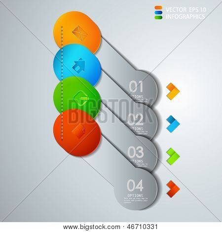 vector paper progress steps for tutorial