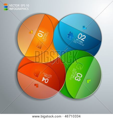 vector paper progress steps for tutorial