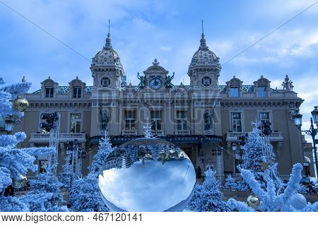 Monaco / Francia - December 10, 2022: Casino Of Montecarlo, Montecarlo, Monaco, France, Europe