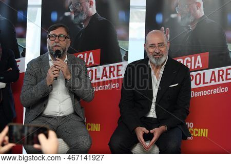 Termoli, Italy - December 11, 2022: Stefano Bonaccini Candidate For The Secretariat Of The Pd On Tou