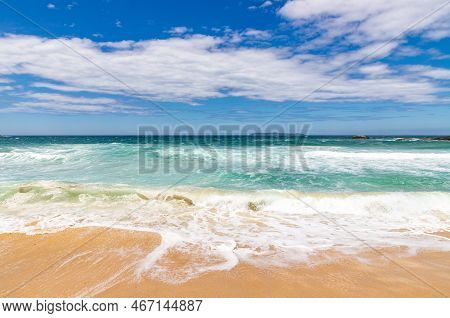 Sand And Waves In Quatro Ilhas Beach