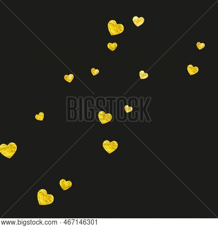Valentine Day Confetti. Handdrawn Banner For Couple. Graphic Fra