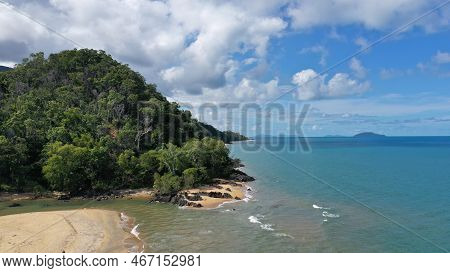 Aerial View Of Russell River National Park Locality In Cairns Region, Queensland, Australia