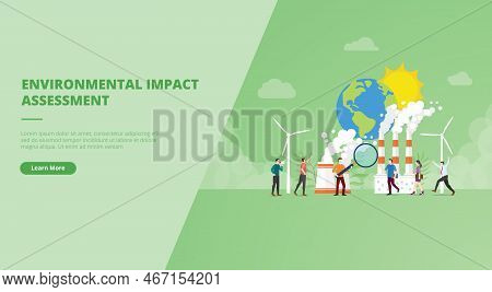 Eia Environmental Impact Analysis Concept For Website Landing Homepage Template Banner Or Slide Pres