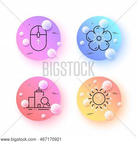 Natural Linen, Swipe Up And Question Mark Minimal Line Icons. 3d Spheres Or Balls Buttons. Inspect I