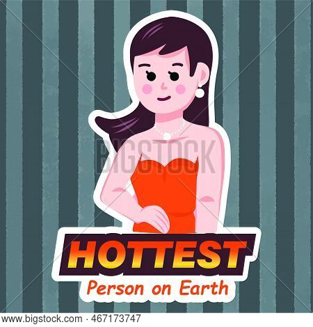 Hot Girl Digital Sticker For Digital Planners And Printing
