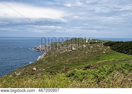 Seascape Of Porto De Bares, A Picturesque Beach Fishing Village In Galicia Spain, Europe