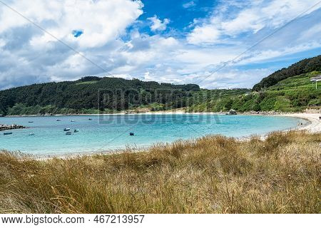 Seascape Of Porto De Bares, A Picturesque Beach Fishing Village In Galicia Spain, Europe