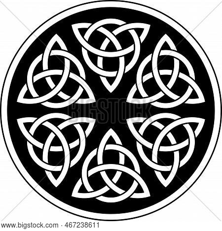 Keltische Tattoo Triangle Black And White Vector