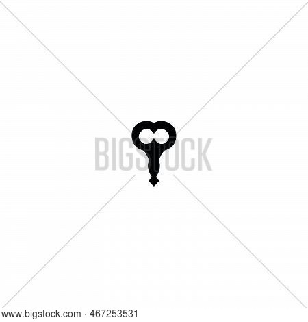 Toy Key Icon. Simple Style Toy Store Big Sale Poster Background Symbol. Toy Key Brand Logo Design El