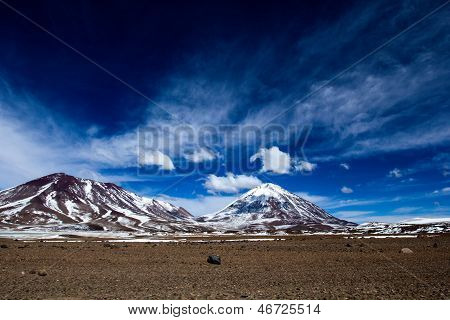 Deserto e montagna sull'Altiplano, bolivia