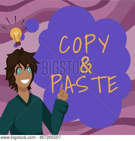 Conceptual Caption Copy Paste. Business Overview An Imitation, Transcript, Or Reproduction Of An Ori