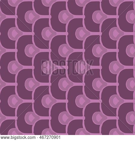 Vintage Geo Repeat Pattern Seamless Background Print