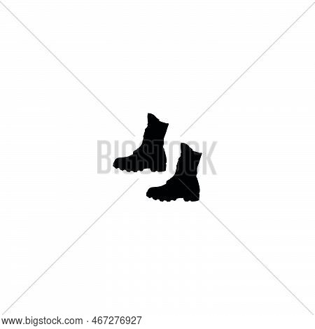 Boots Icon. Simple Style Boots Shop Big Sale Poster Background Symbol. Boots Brand Logo Design Eleme