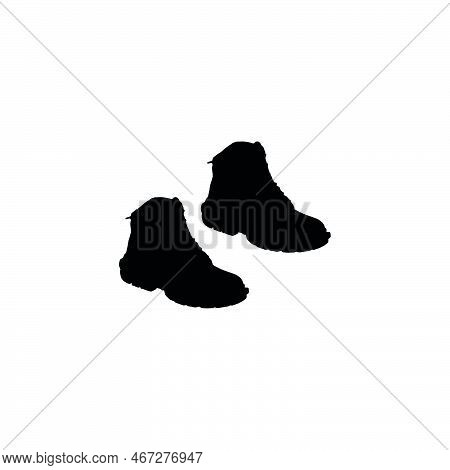 Boots Icon. Simple Style Boots Shop Big Sale Poster Background Symbol. Boots Brand Logo Design Eleme