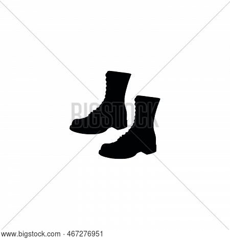 Boots Icon. Simple Style Boots Shop Big Sale Poster Background Symbol. Boots Brand Logo Design Eleme