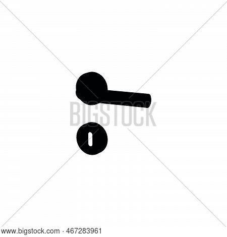 Door Handle Icon. Simple Style Door Company Big Sale Poster Background Symbol. Door Handle Brand Log