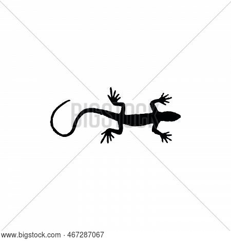 Gecko Icon. Simple Style Reptiles Info Poster Background Symbol. Gecko Brand Logo Design Element. Ge