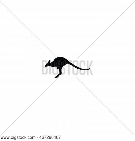 Kangaroo Icon. Simple Style Travel Agency African Savannah Safari Big Sale Poster Background Symbol.