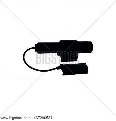 Laser Sight Icon. Simple Style Poster Background Symbol. Laser Sight Brand Logo Design Element. Lase
