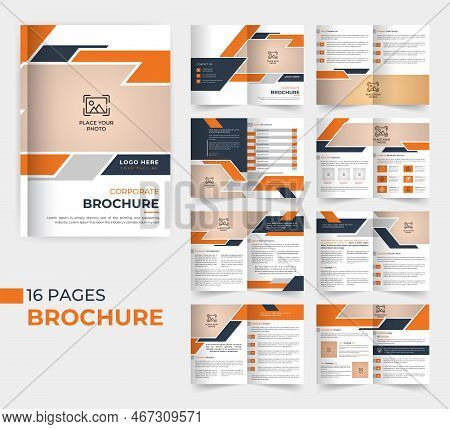 Multipage Company Profile Business Brochure Template Design