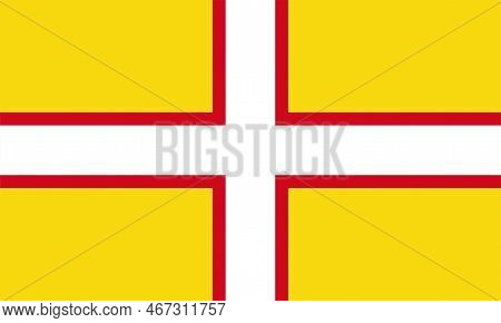 Flag Of Dorset Or Dorsetshire Ceremonial County (england, United Kingdom Of Great Britain And Northe