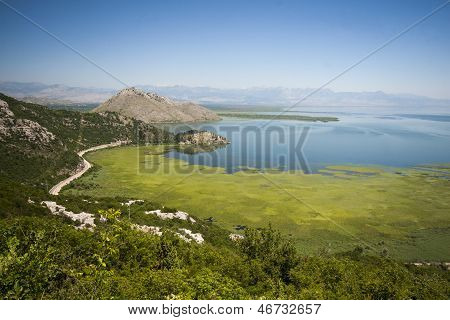 Paesaggio del lago di Scutari