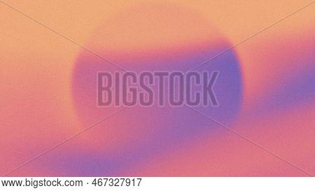 Purple Orange Grainy Gradient Abstract Poster, Noise Texture Colored Background, Copy Space