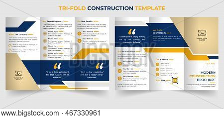 Modern Multipurpose Trifold Business Brochure Template Design