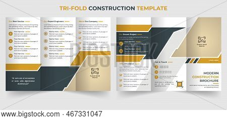 Company Trifold Business Profile Brochure Template Design