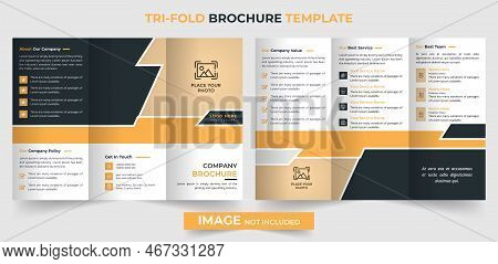 Modern Creative Trifold Business Brochure Template Design