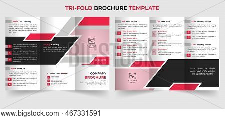 Modern Creative Trifold Business Brochure Template Design