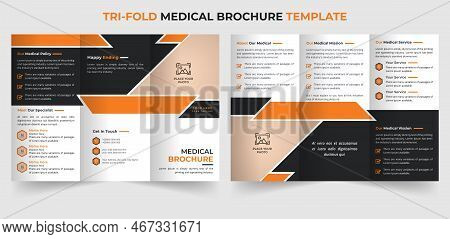Creative Medical Company Trifold Brochure Design Template