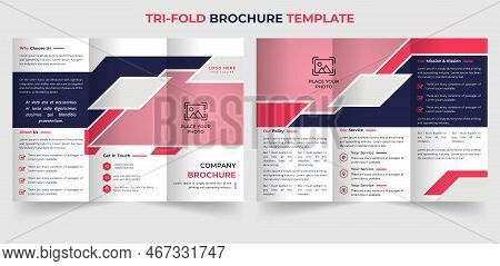 Modern Trifold Business Construction Brochure Design Template