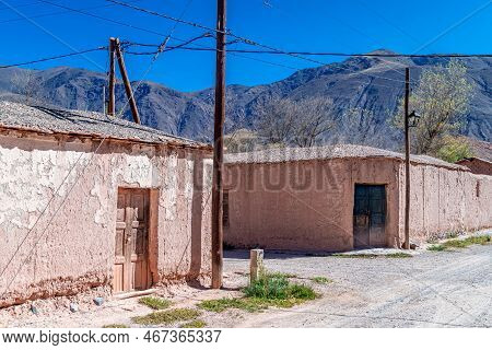 Street Of The Argentinian Village Of La Poma In The Andes