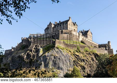 Edinburgh Castle Is A Historic Castle In Edinburgh, Scotland. It Stands On Castle Rock