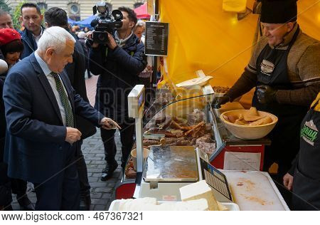 Bucharest, Romania - December 16, 2022: Romanian Minister Of Agriculture And Rural Development Petre
