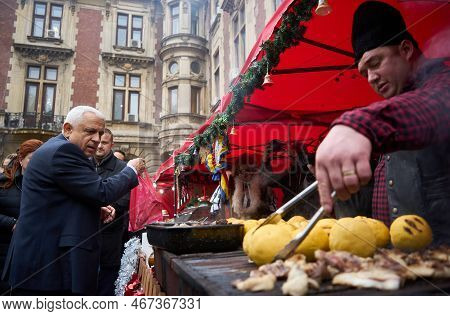Bucharest, Romania - December 16, 2022: Romanian Minister Of Agriculture And Rural Development Petre