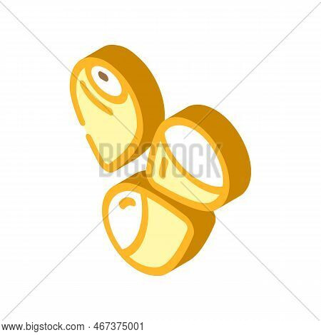 Sorghum Grain Food Isometric Icon Vector. Sorghum Grain Food Sign. Isolated Symbol Illustration