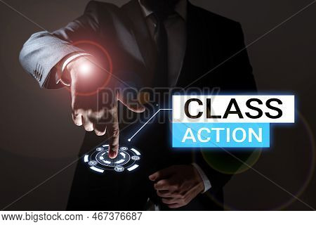 Conceptual Display Class Action. Business Approach Lawsuit Filed By Small Group Acting On Behalf Of 