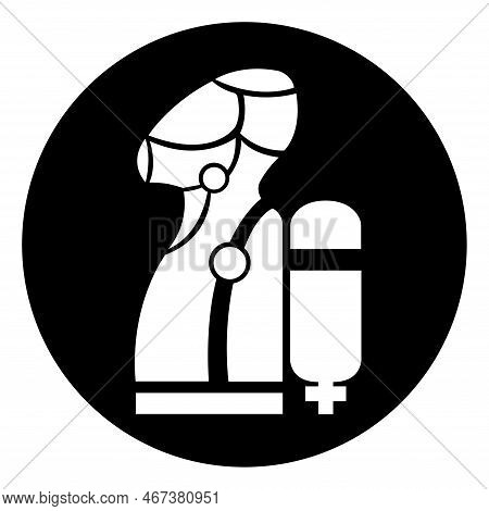 Wear Scba Symbol Sign, Vector Illustration, Isolate On White Background Label .eps10