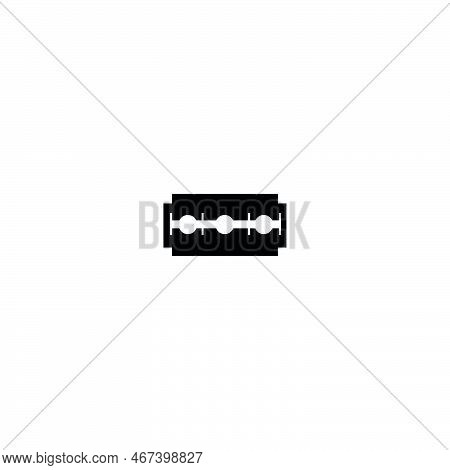 Razor Blade Icon. Simple Style Barber Shop Big Sale Big Sale Poster Background Symbol. Razor Blade B