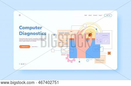 Bug Fix Website. Tester Developer Fixing Api Code Bugs System Communication, Software Support Qualit